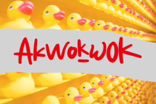 Akwokwok: A Playful Display Font for Editorial Creativity