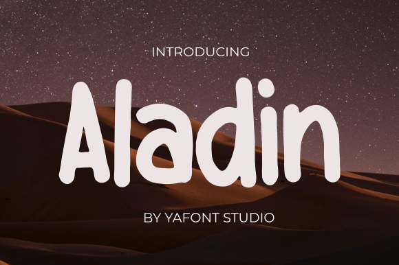 Aladin Font Review: A Vibrant Display Typeface for Creative Projects