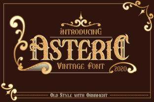 Asteric Display Font: A Vintage Typeface for Personalized Editorial Design