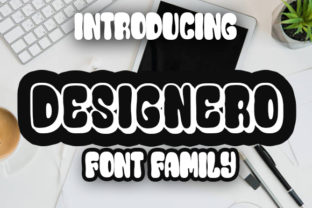Designero Font: A Playful Brush Style Typeface for Digital Design