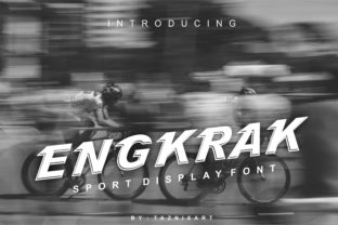 Engkrak Font Adds Energy to Web Design Projects