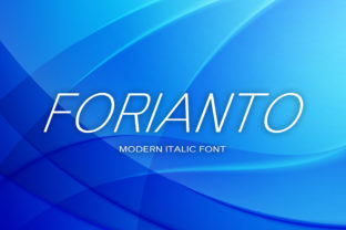 Forianto: A Modern Display Font for Contemporary Design