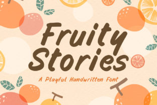 Fruity Stories Font: A Playful Typeface for Editorial Design