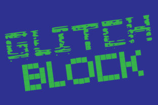 Glitch Blocks Family: A Tech-Inspired Display Font for Digital Design
