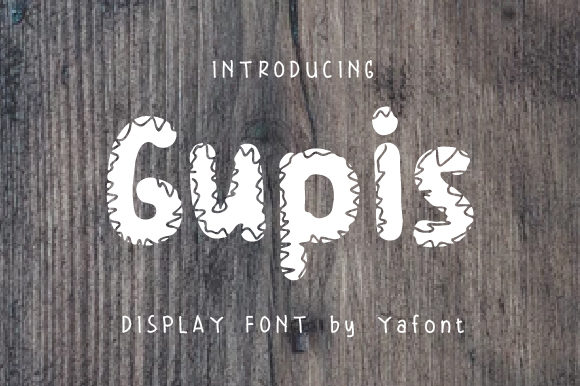 Gupis Display Font for Makers and Creative Shops