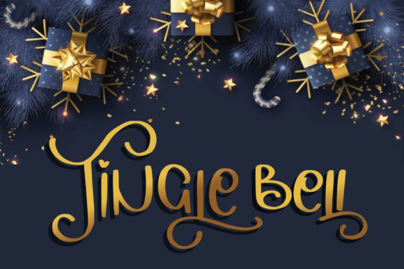 Jingle Bell Font for Festive Branding and Business Design