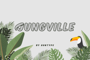 Jungville Outline Font for Editorial Design and Creative Projects