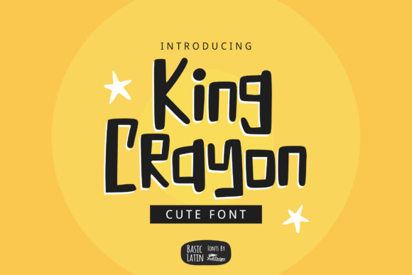 King Crayon Font for Creative Crafters and Product Designers