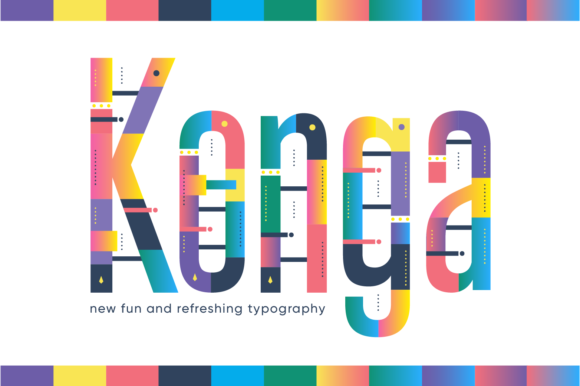 Konga Display Font Review: A Futuristic Typeface for Creative Branding
