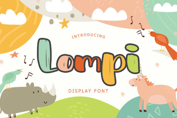 Lompi Display Font for Playful and Authentic Craft Designs