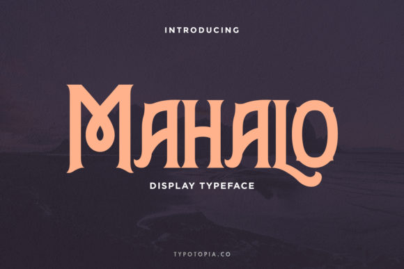 Mahalo Display Font: A Bold and Nostalgic Typeface for Editorial Design