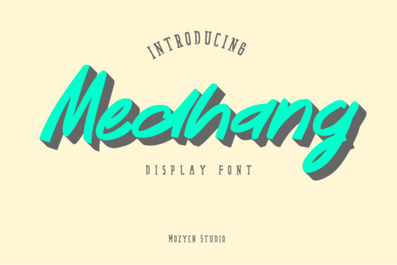 Medhang: A Playful Display Font for Creative Projects