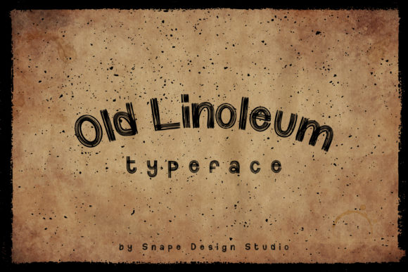 Old Linoleum Font: A Vintage Display Type for Modern Design