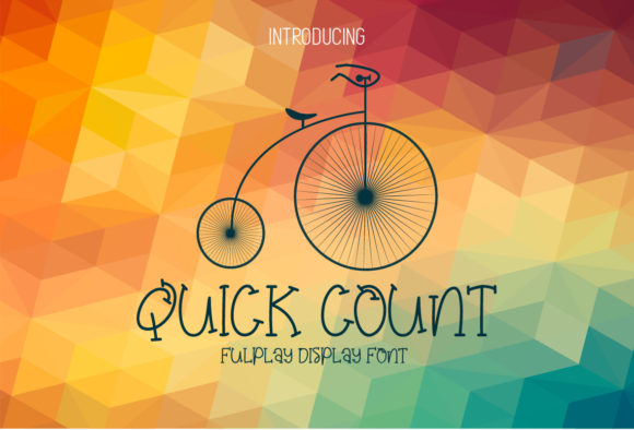 Quick Count Font: A Quirky Display Typeface for Creative Crafters