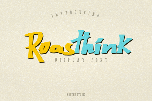 Roasthink: A Display Font for Creative Publication Projects