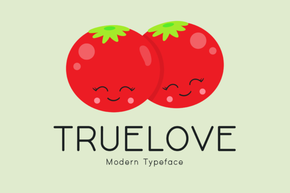 Truelove Font: A Romantic Display Typeface for Creative Campaigns